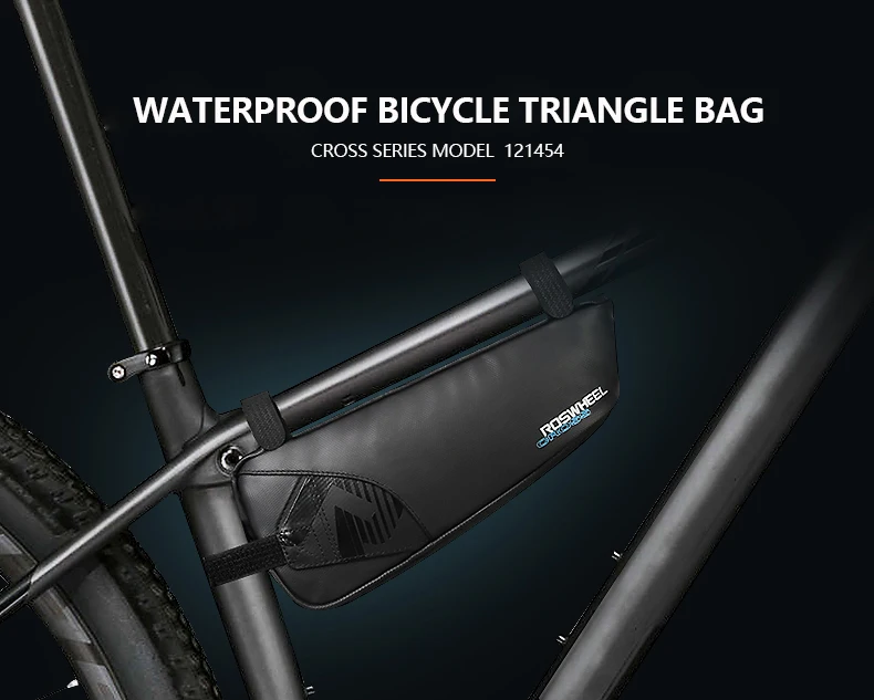 Roswheel Cross Series 121454 велосипедная седельная сумка, сумка на заднее сиденье, сумка на переднюю раму, треугольная сумка