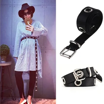 

Fashion Women Waist Belt Waistband Faux Leather Slim Decorative Knotted Casual