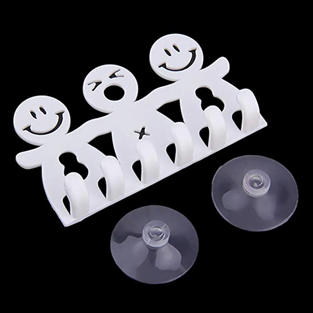 Bathroom Cartoon Sucker Toothbrush Holder Suction Cup Toothbrush Rack Cap