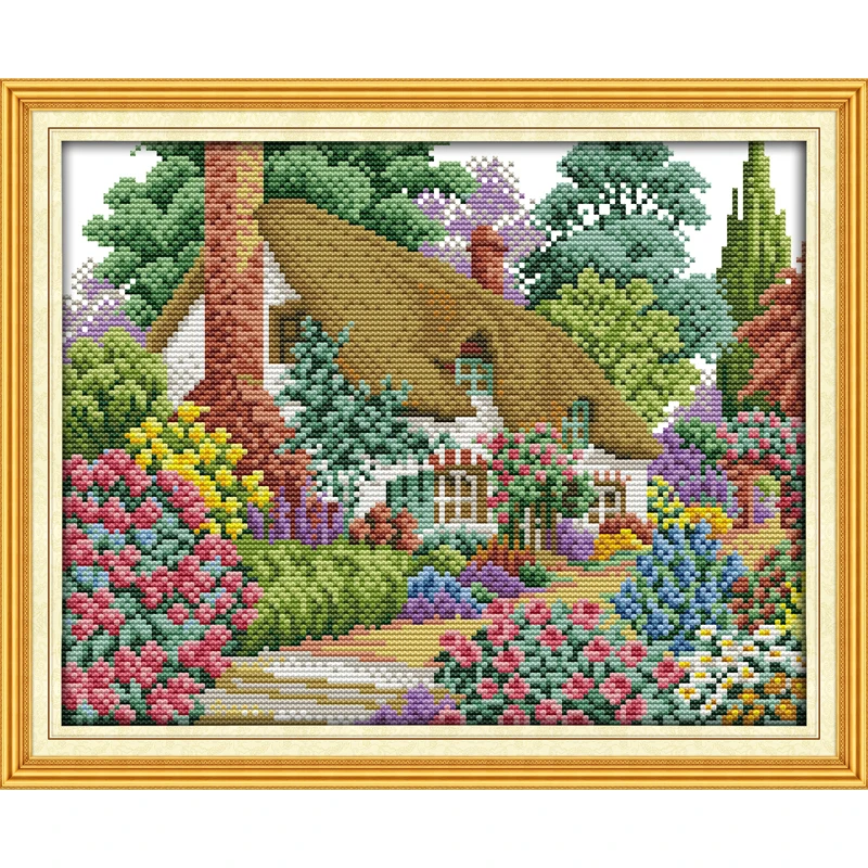

Everlasting love Midsummer hut Chinese cross stitch kits Ecological cotton counted stamped 11CT 14 CT New store sales promotion