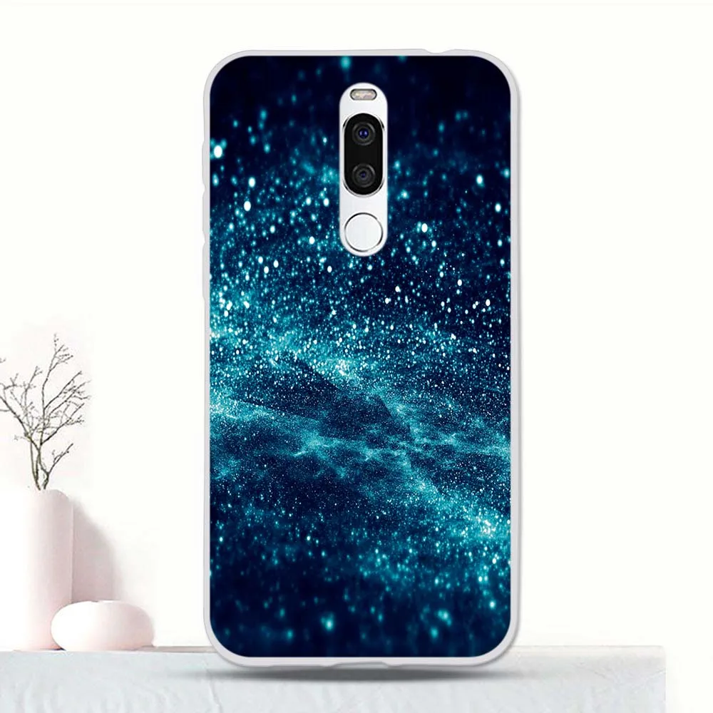 Силиконовый чехол с рисунком для Meizu X8 задняя защитная крышка из ТПУ бампер X
