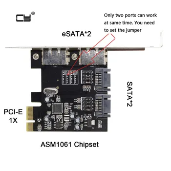 

adapter PCI-E To 4 Ports SATA 3.0 ESATA PCIE SATA3 6Gbps Expansion PCI-E card
