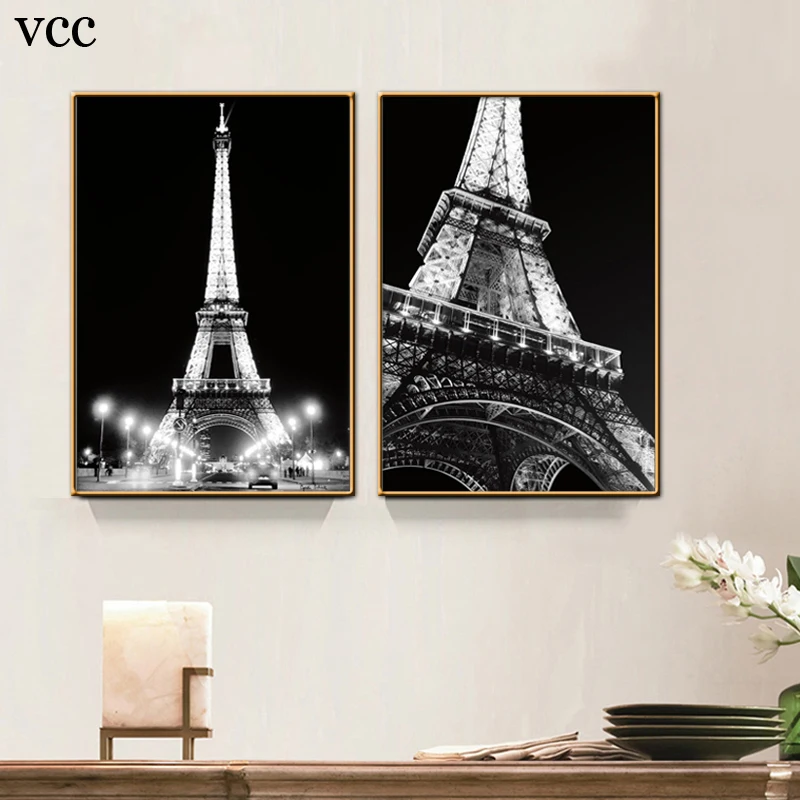 VCC Эйфелева башня картины с видами Парижа Wall Art холст настенные для Гостиная