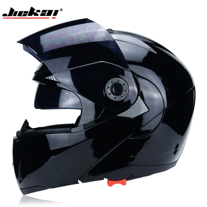 JIEKAI новейший модульный флип мото rcycle шлем casco moto с двумя линзами capacete da moto cicleta с внутренним солнцезащитным козырьком DOT 105 - Цвет: b4