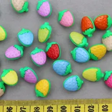 1500 шт Радужная клубника новинка красочные детские пластиковые швейные пуговицы набор с хвостовиком 25 мм-2 тона клубника
