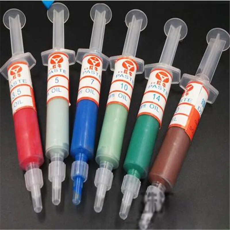 6 pcs Diamond Polishing Lapping Paste Compound Syringes W7W40 Optional