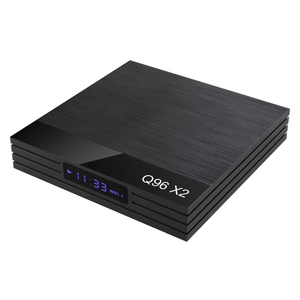 ТВ приставка Q96X2 S905X2 4 + 32g телеприставка 64g светодиодный дисплей время Android 8 1 4k