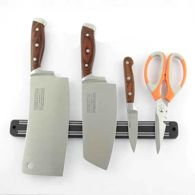 

33cm Magnetic Kitchen Knife Scissor Holder Tools Chef Rack Wall Mounted Strip Kitchen Storage Storage Rack Kitchen Tools