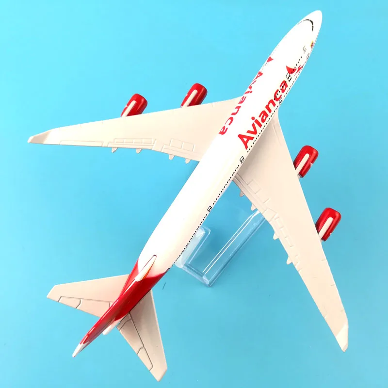 16 см BOEING 747 AVIANCA AIRWAYS модель из металлического сплава Игрушечная самолета Самолет