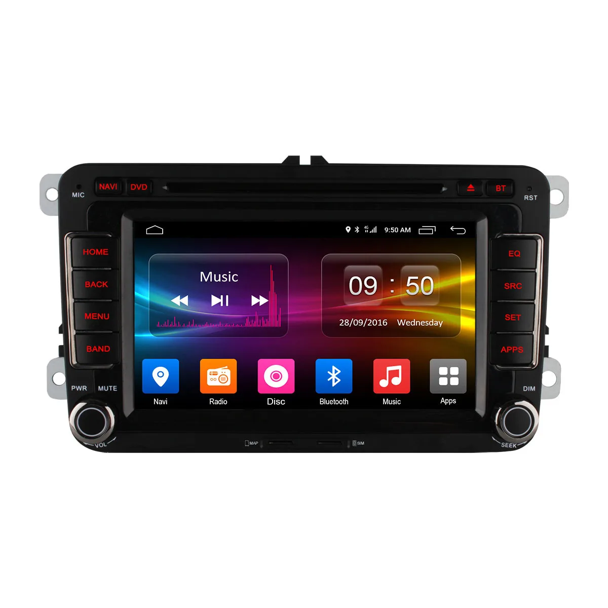 Best Ownice Android 6.0 8 Core 32G ROM Car DVD Player For Volkswagen Passat POLO GOLF Skoda Seat Leon With GPS Navi 4G LTE Network 2