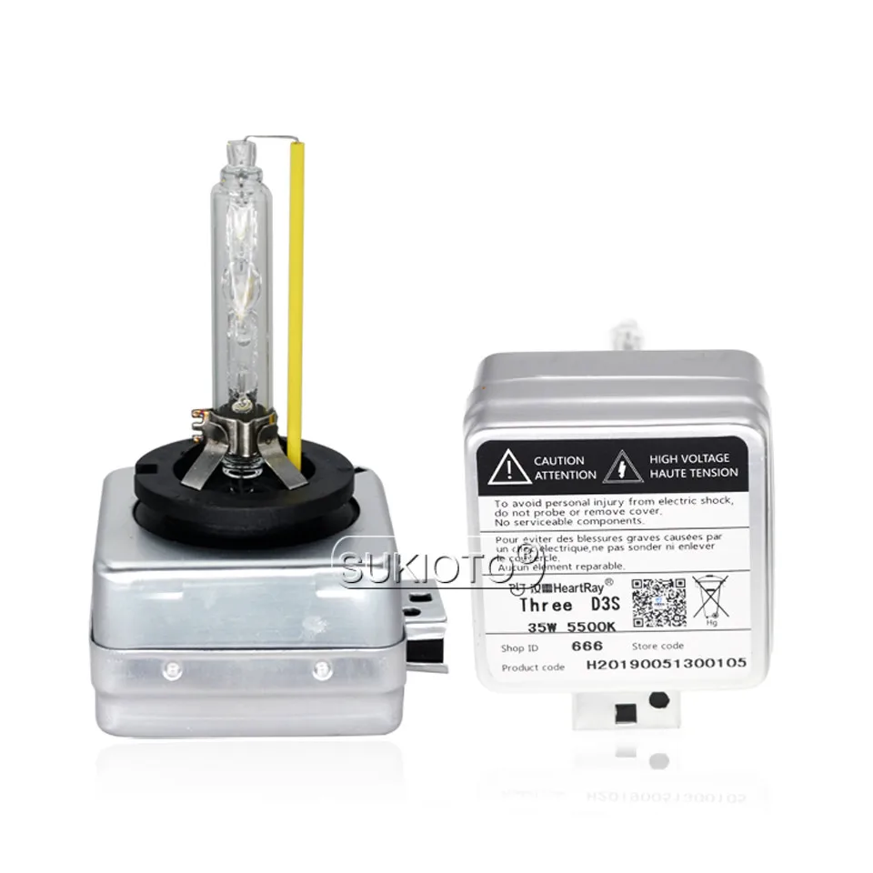 SUKIOTO 2PCS xenon D1S D2S D2H H7 H11 H1 HB3 D3S Heartray Born for Lens Bulb Super Fast Bright 35W xenon hid lights car Headlamp (16)