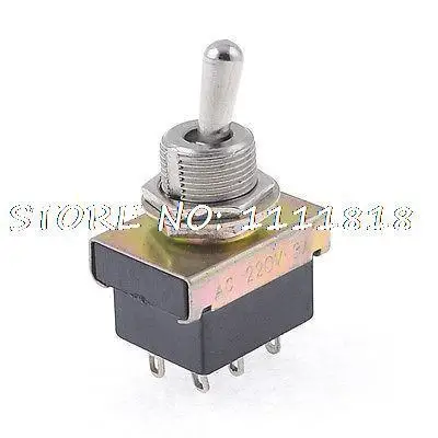 ON-ON 6-Terminals Double Pole Dual Throw Toggle Switch 3A/220VAC | Обустройство дома
