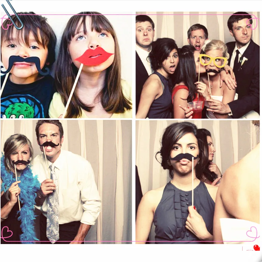 60 шт./компл. Гавайская/Пляжная Вечеринка сделай сам реквизит для фотобудки с