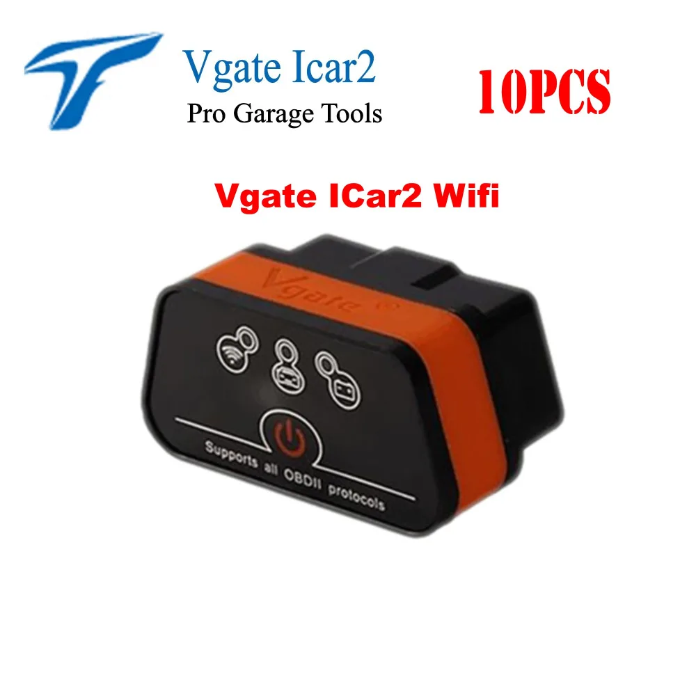 Лучшая цена DHL WOW CDP ELM327 iCar2 wifi ELM 327 WI-FI Vgate Икар 2 OBD2 диагностический Интерфейс Поддержка для iPhone ПК с системой андроида