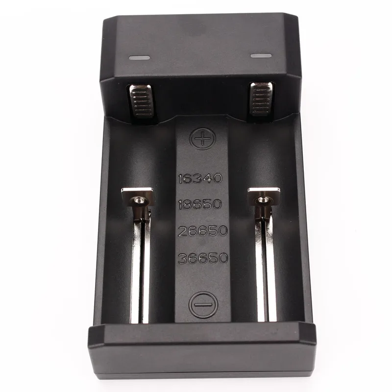 USB зарядное устройство 2 слота 18650 26650 16340 36650 перезаряжаемый аккумулятор Универсальное зарядное устройство USB зарядное устройство для аккумулятора