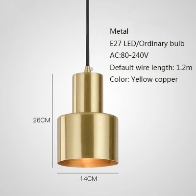 Скандинавские подвесные лампы с одной головкой, E27 светодиодный подвесной светильник для гостиной, спальни, ванной комнаты, коридора, ресторана, гостиничного номера - Цвет корпуса: B