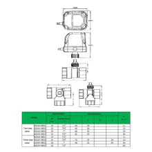 220 V электрический шаровой клапан латунный моторизованный двухсторонний прочный водонепроницаемый переключатель типа MAL999