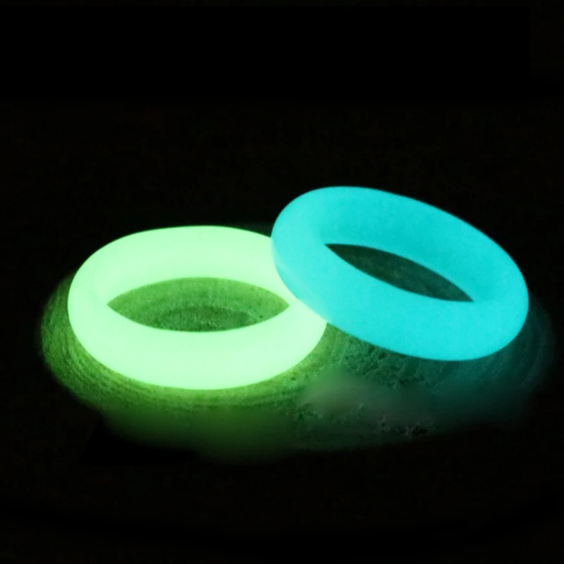 Редкий 8 мм широкий натуральный флюорит светящийся камень светящийся в темноте кольцо ювелирные изделия