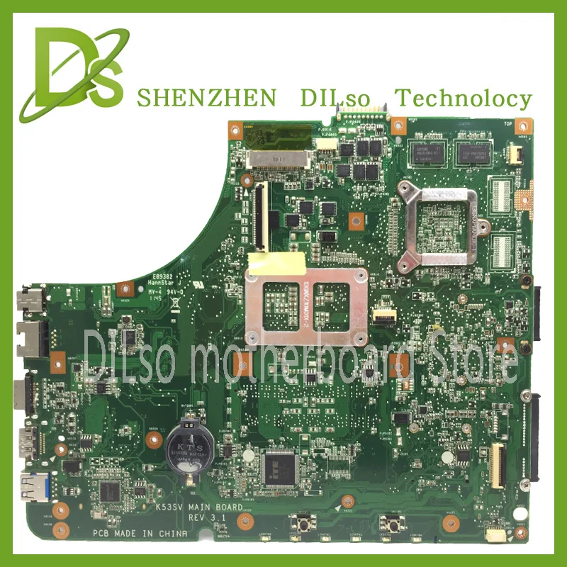  KEFU K53SV Laptop Motherboard K53SV REV 3.0/3.1 Fit For ASUS K53SC A53S X53S P53S K53SJ K53SC GT520