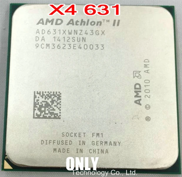 Четырехъядерный процессор AMD II Athlon X4 631, разбросанные части cpu fm1 2,6G, четырехъядерный процессор