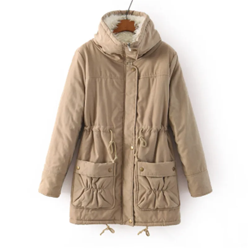 New 2017 Winter Women Jackets Cotton Padded Medium Long