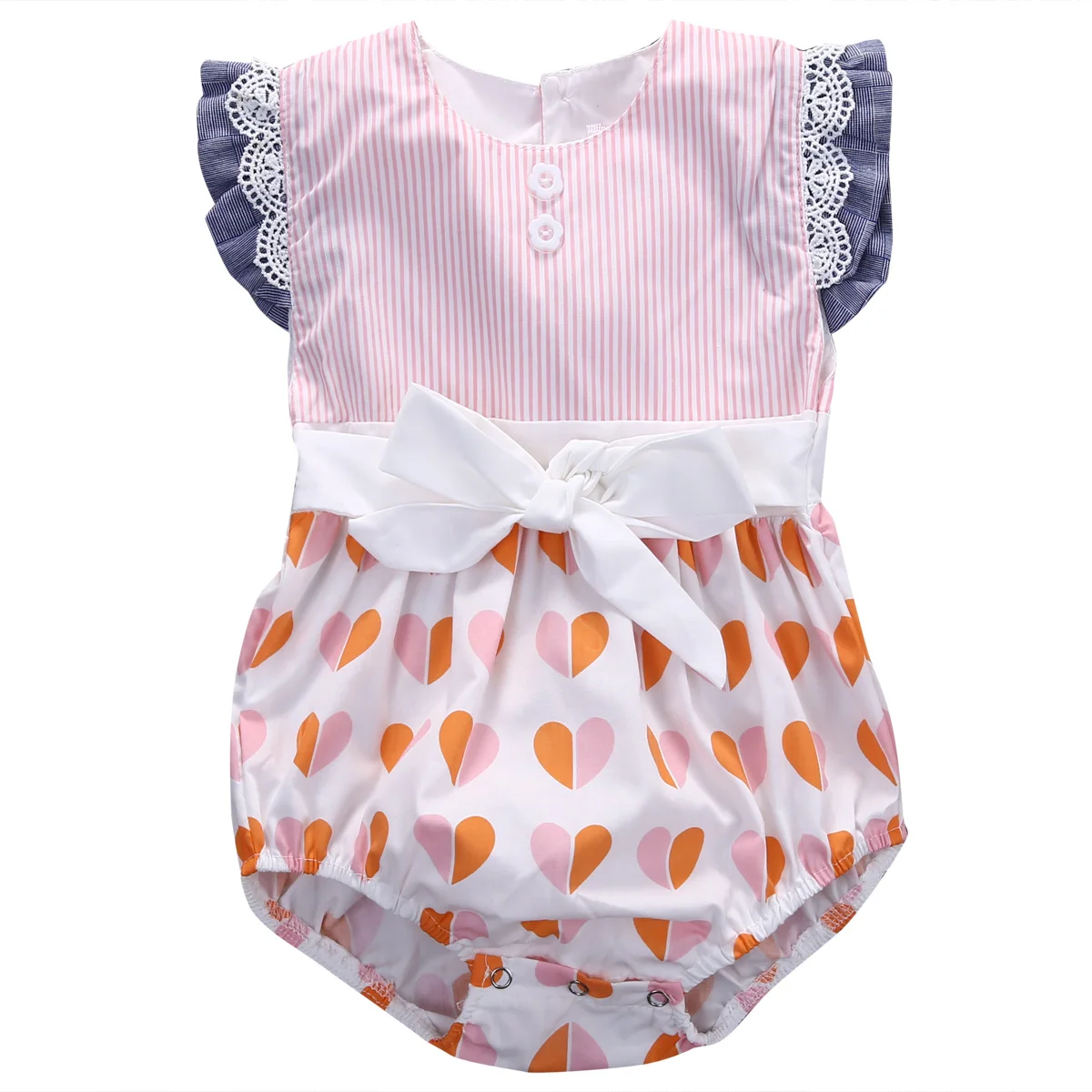 

Newborn Infant Baby Boys Girls Lace Romper Jumpsuit Outfits Sunsuit Clothes