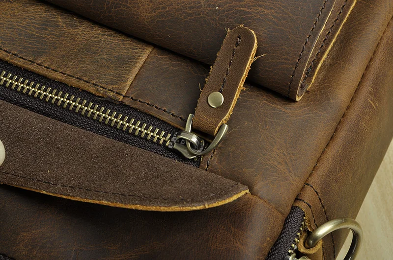 Мужской качественный кожаный антикварный Ретро деловой портфель 1" чехол для ноутбука Attache портфель сумка на одно плечо сумка B207