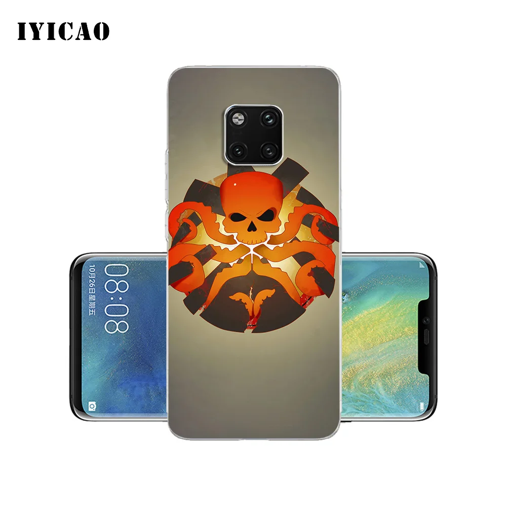 IYICAO MARVEL агенты щит Мягкий силиконовый чехол для телефона Huawei Mate 10 20 Lite Pro Nova 2 2i 3 3i 4