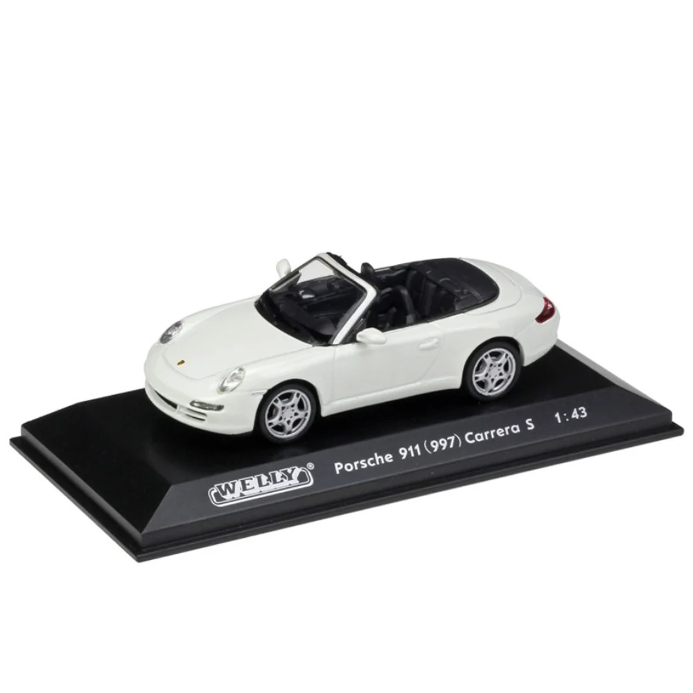 WELLY Metal Model Car 1:43 Scale Model Volvo/VW/Audi/Benz/Mini Diecast Automobile Toys For Collection Children Friend Gift - Цвет: Porsche 911 Carrera