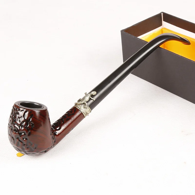 

Acrylic wood grain color narrow pipe, 23.5 CM long metal pipe, upscale boutique pipe, Gift box packaging, craft gift