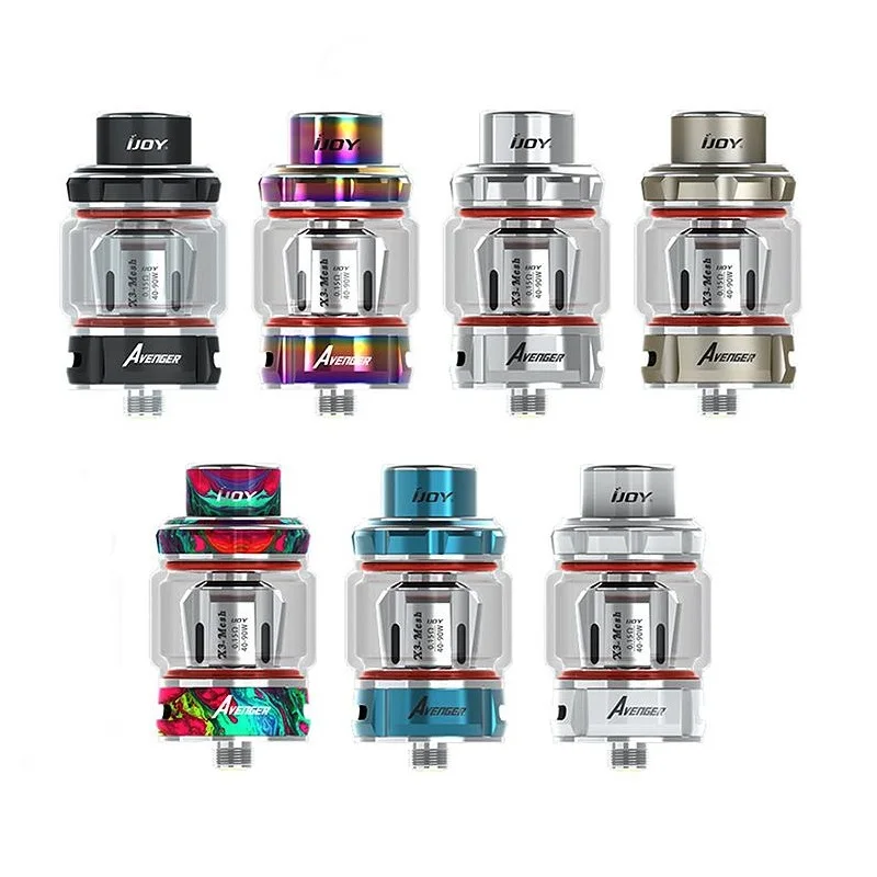 

Original IJOY Avenger Sub Ohm Tank with Mesh pre-made coil for Ijoy box mod electronic cigarette bottom airflow Atomizer