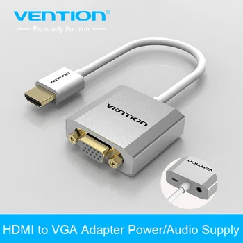 Vention HDMI to VGA Adapter Converter Cable with micro USB power 3.5mm audio interface for XBOX one PS3 PS4 HDTV PC Laptop