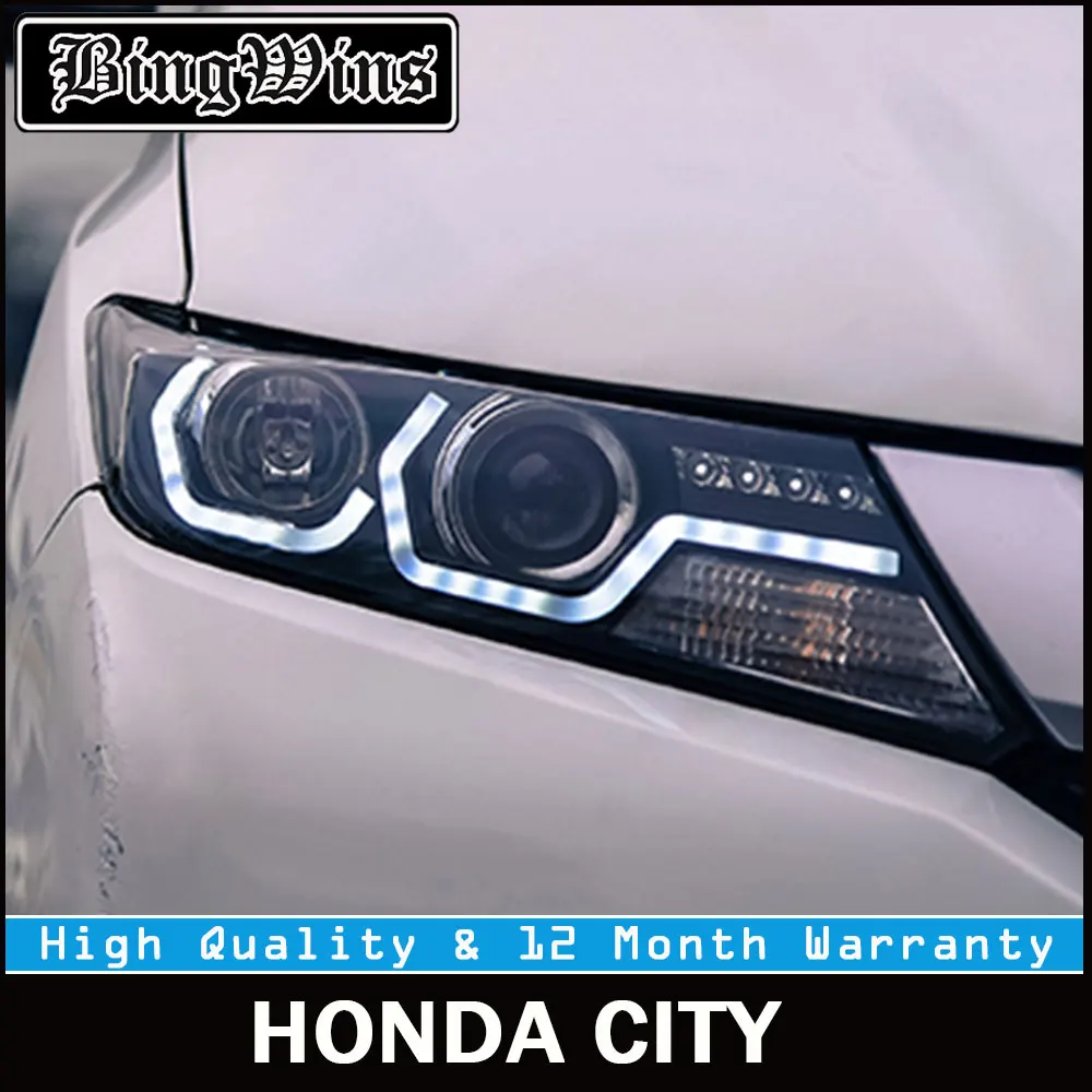 1 Set 2 Pcs Car Headlights For Honda City Headlight 2015 2016 2017 U