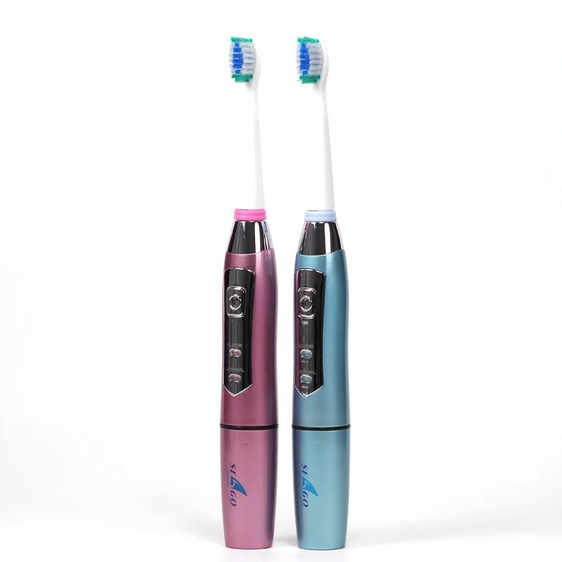 

LESCOLTON Acoustic Electric Toothbrush Dry Battery Acoustic Button Type Standard Three Brush Heads Replaceable ABS Toothbrush