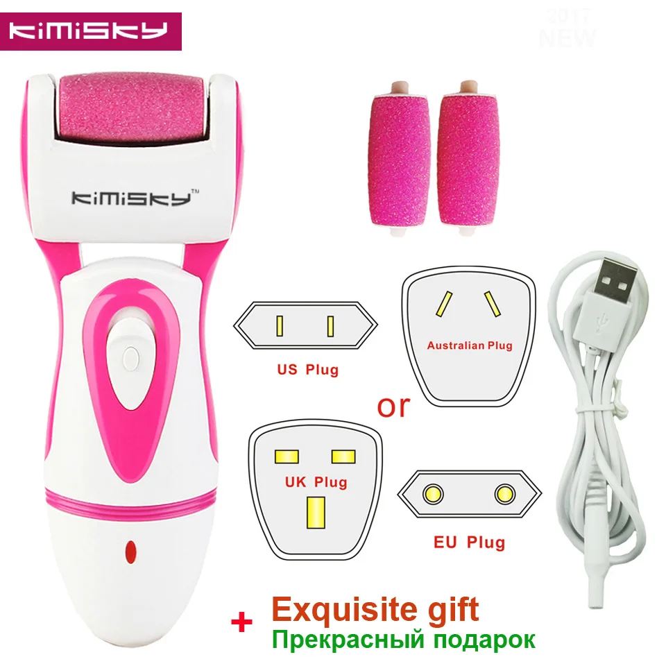 Cuidados com os Pés Vermelho de Veludo Removedor de Calos do pé para o Calcanhar do pé da Pele Ferramentas Pedicure Ferramenta Elétrica Pedicura Kimisky Suave Máquina Arquivo 7 Instrumento cuidados c/ pés