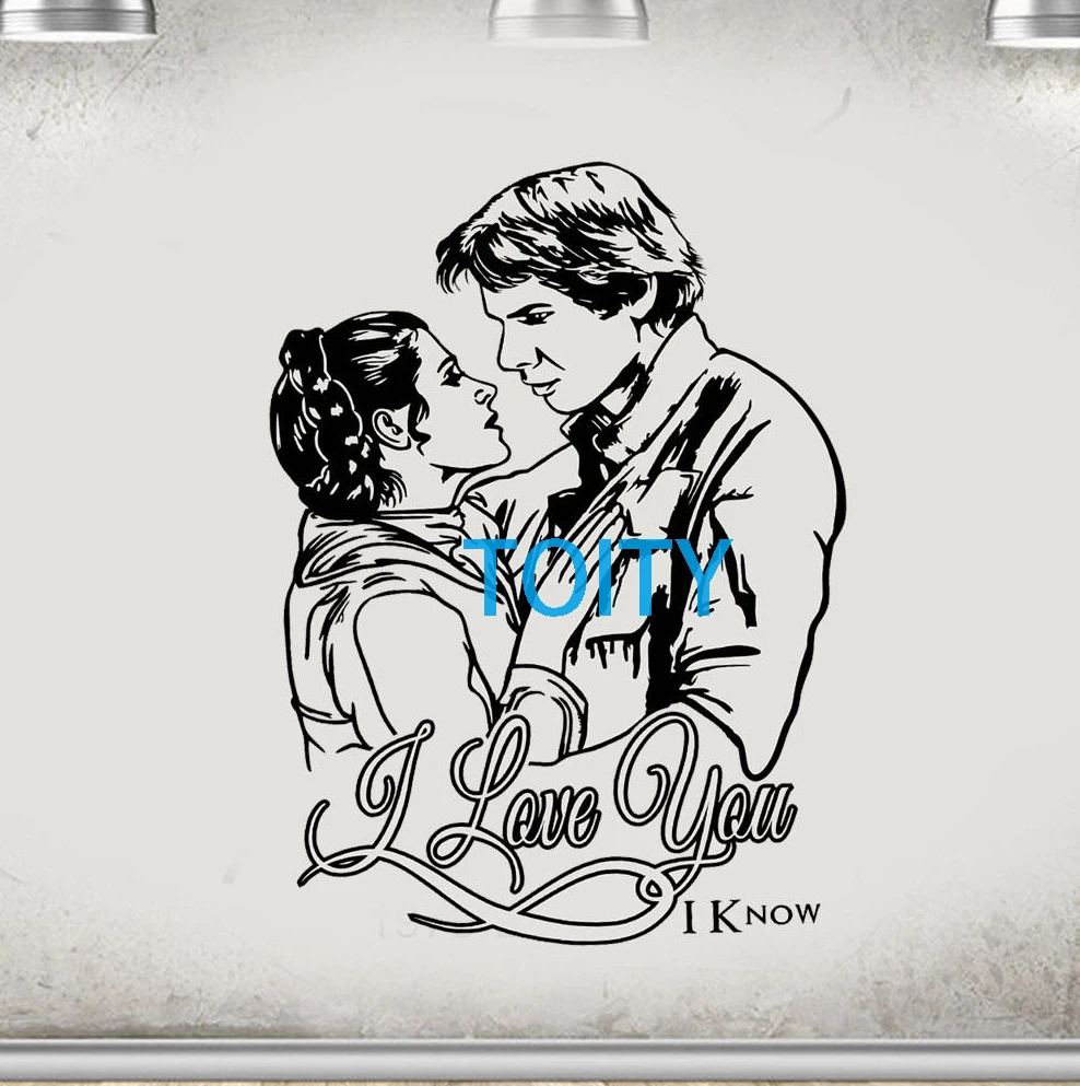 Han Solo & Princess Leia Star Wars Dictionary Art Print Picture Poster Vintage 