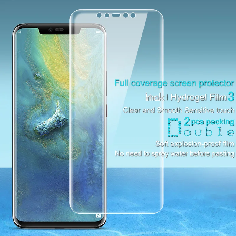 Защитная пленка для экрана huawei mate 20 Pro IMAK Hydrogel III для передней и задней панели 0,15 мм пленка из мягкого ТПУ для huawei mate 20 Pro без стекла