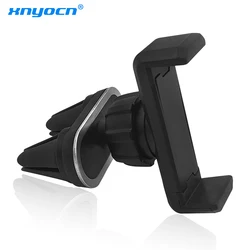 Universal Car Phone Holder with 360° Rotation and Double Mount Clips (Silver)