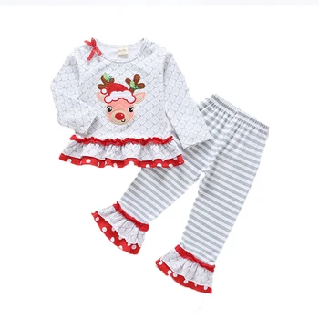 

santa Christmas sets clothing dress outfits Christmas home dress sets pajama sets