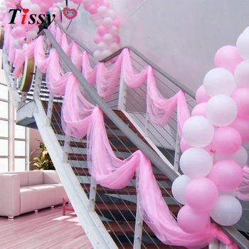 

10/20/30M Sheer Multi Color 75cm WideCrystal Organza Fabric Tulle Roll For Wedding Festival Party Baby Shower Table Decoration
