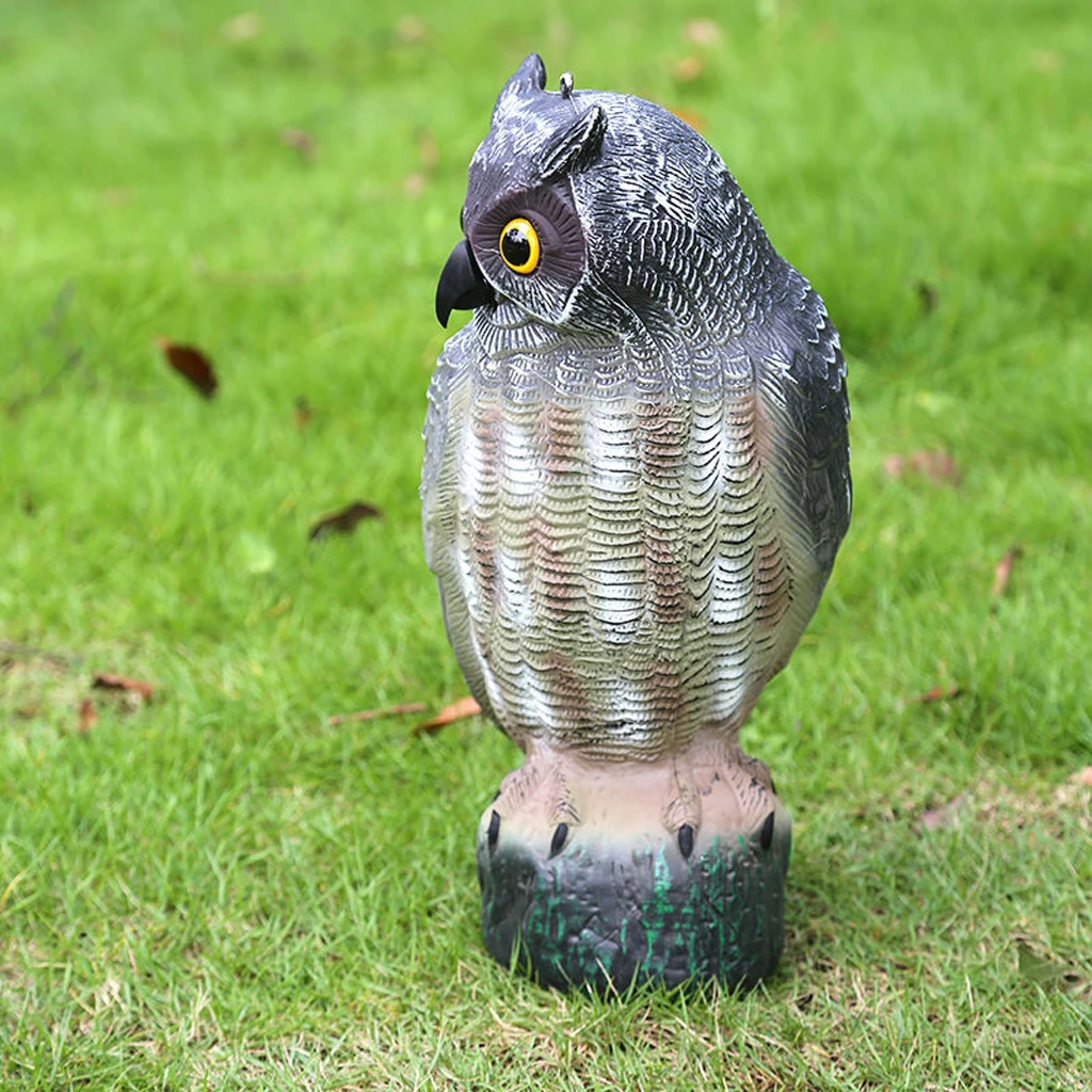 Owl Decoy Garden Bird Rodent Deter Scarer Weed Pest Control Scarecrow Decor Garden Ornament Supplies