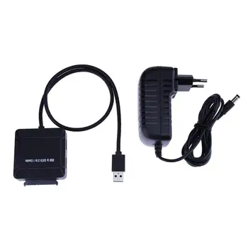 

USB 3.0 Hub Splitter 2 Port + TF SD Card Reader USB3.0 to SATA III 22pin Hard Disk Cable with adapter for 3.5 HDD SSD Multi Hab