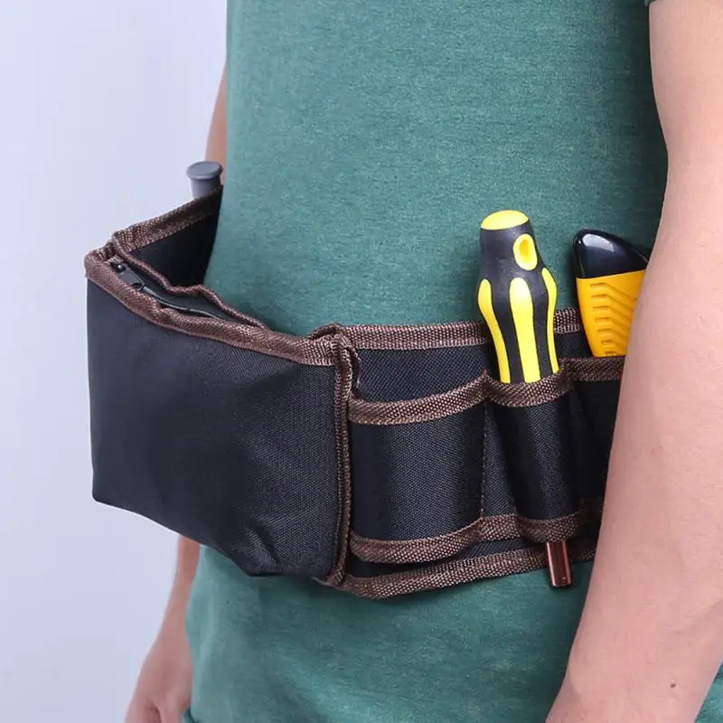 

Multifunction Durable Hardware Mechanics Tool bag Waterproof Oxford Cloth Tool Bag Hardware Repair Waist Bag Pouch Organizer Bag