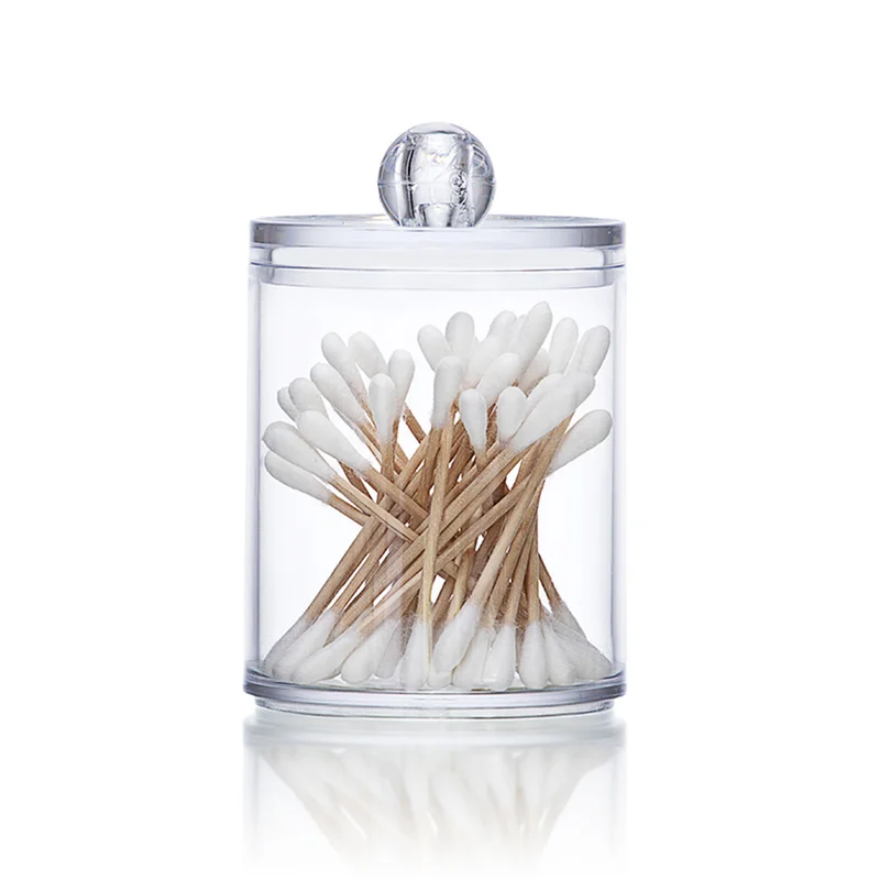 

Box Cosmetics Manager Cotton Swabs & Cosmetic Boxes Cosmetic Boxes Hot Double Acrylic Round Portable Container Box Storage