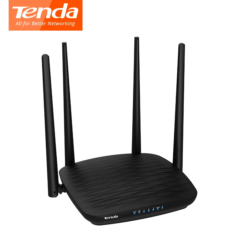 

Tenda Wireless wifi Router AC5 1GHz CPU+128DDR3 1WAN+3LAN port 4*5dbi antennas 2.4G+5G 1167Mbps Wi-fi Repeater Smart APP manage