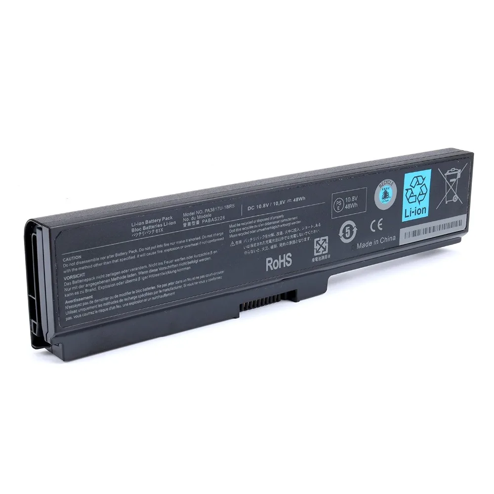 10,8 V 48wH Подлинная для Toshiba PA3817U-1BRS Батарея A660 C655 L600 L675 L675D L700 L745 L750 M640 M645 PA3818U-1BRS PABAS228