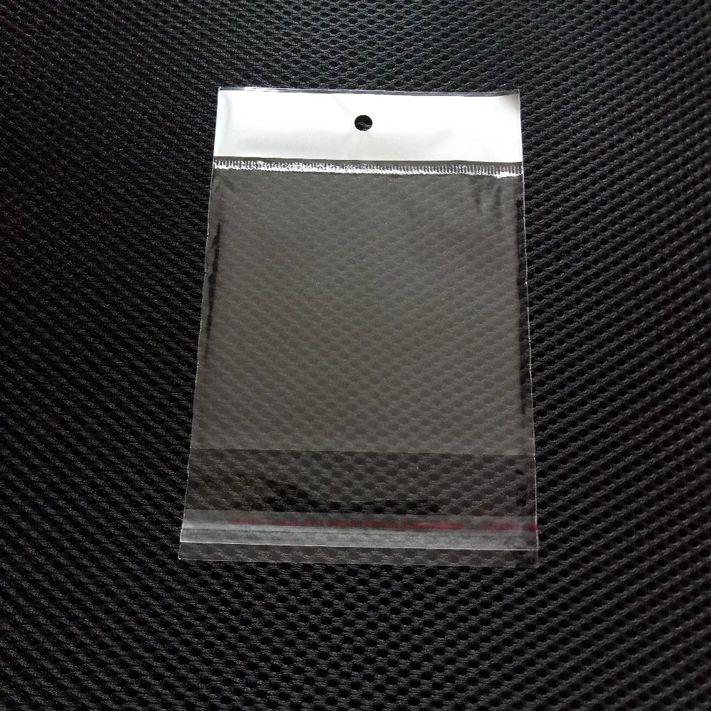 1000 шт прозрачный самоклеящийся пластиковый пакет для хранения OPP пакет для упаковки/подарка/свадьбы/ювелирных изделий подарочные пакеты с отверстием для подвешивания