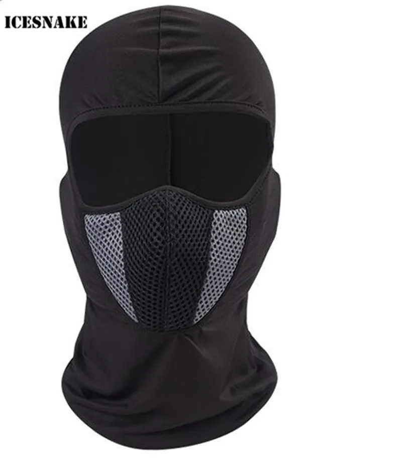 

ICESNAKE Men's Motorcycle Face Mask Outdoor Pro Street Windproof Dustproof Motorcycle Riding Neck Face Mask Moto Balaclava