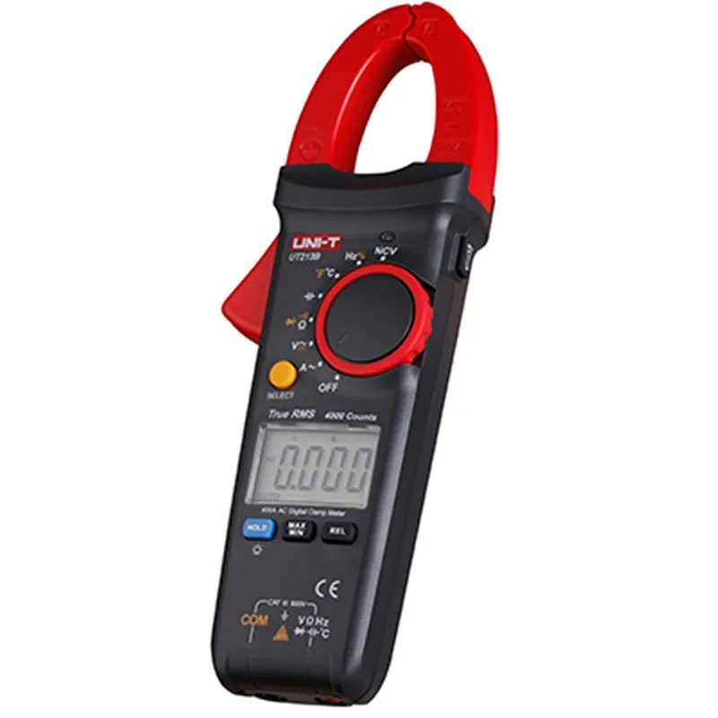 

UNI-T Digital Clamp Multimeters UT213B AC current clamp True RMS LCD Digital Clamp Meter 4A-400A Auto Range Clamp Meter