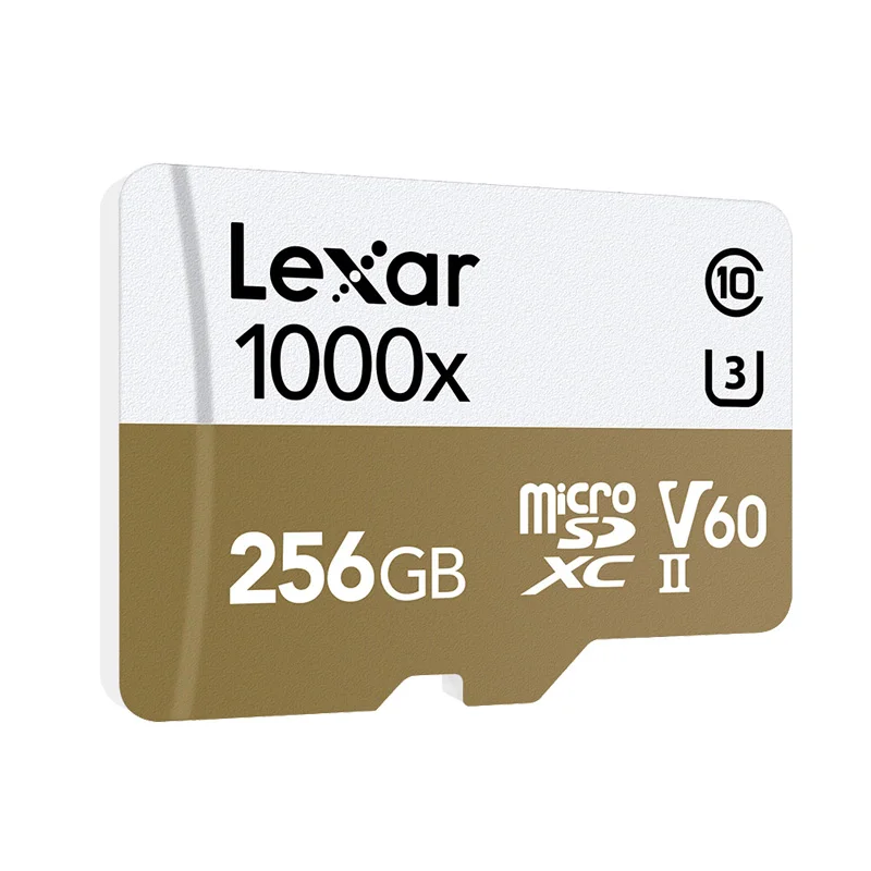 Оригинальная Micro SD карта Lexar 256GB tf V60 cartao de memoria U3 профессиональная автомобильная